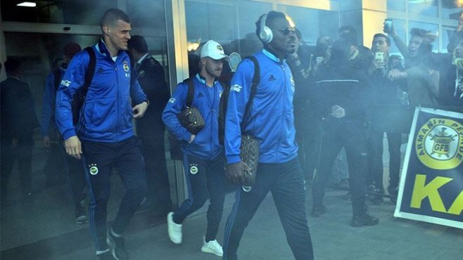 Fenerbahçe kafilesi, Kayseri’ye geldi