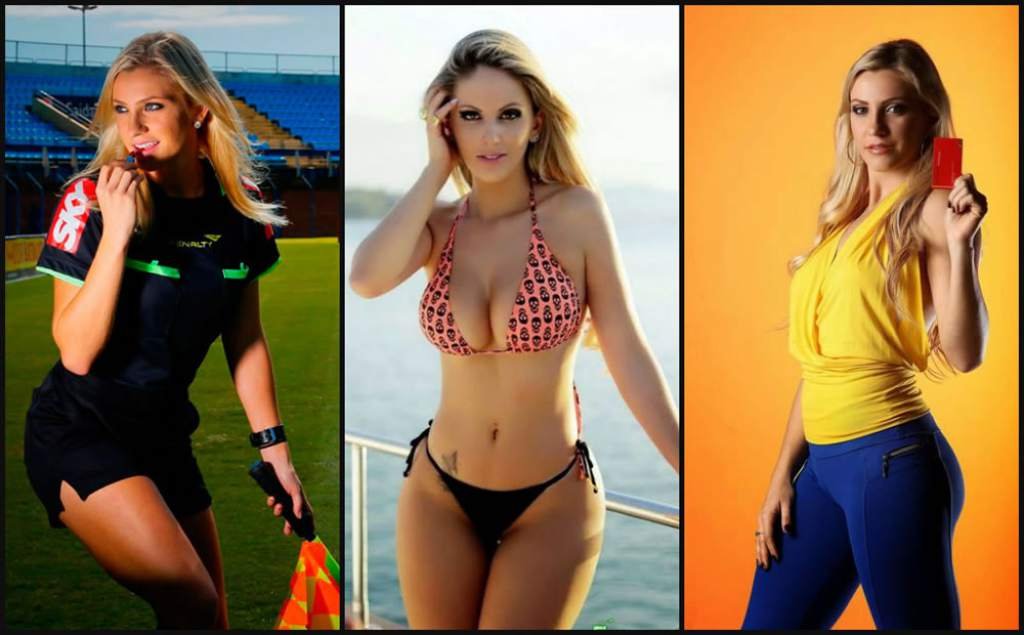 Futbolun önüne geçen hakem Fernanda Colombo Uliana