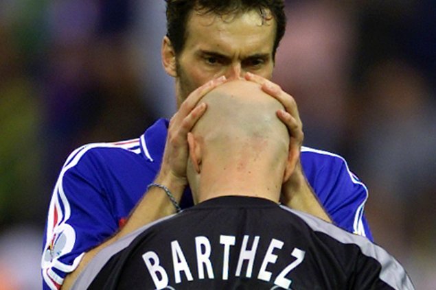 Laurent Blanc & Fabien Barthez