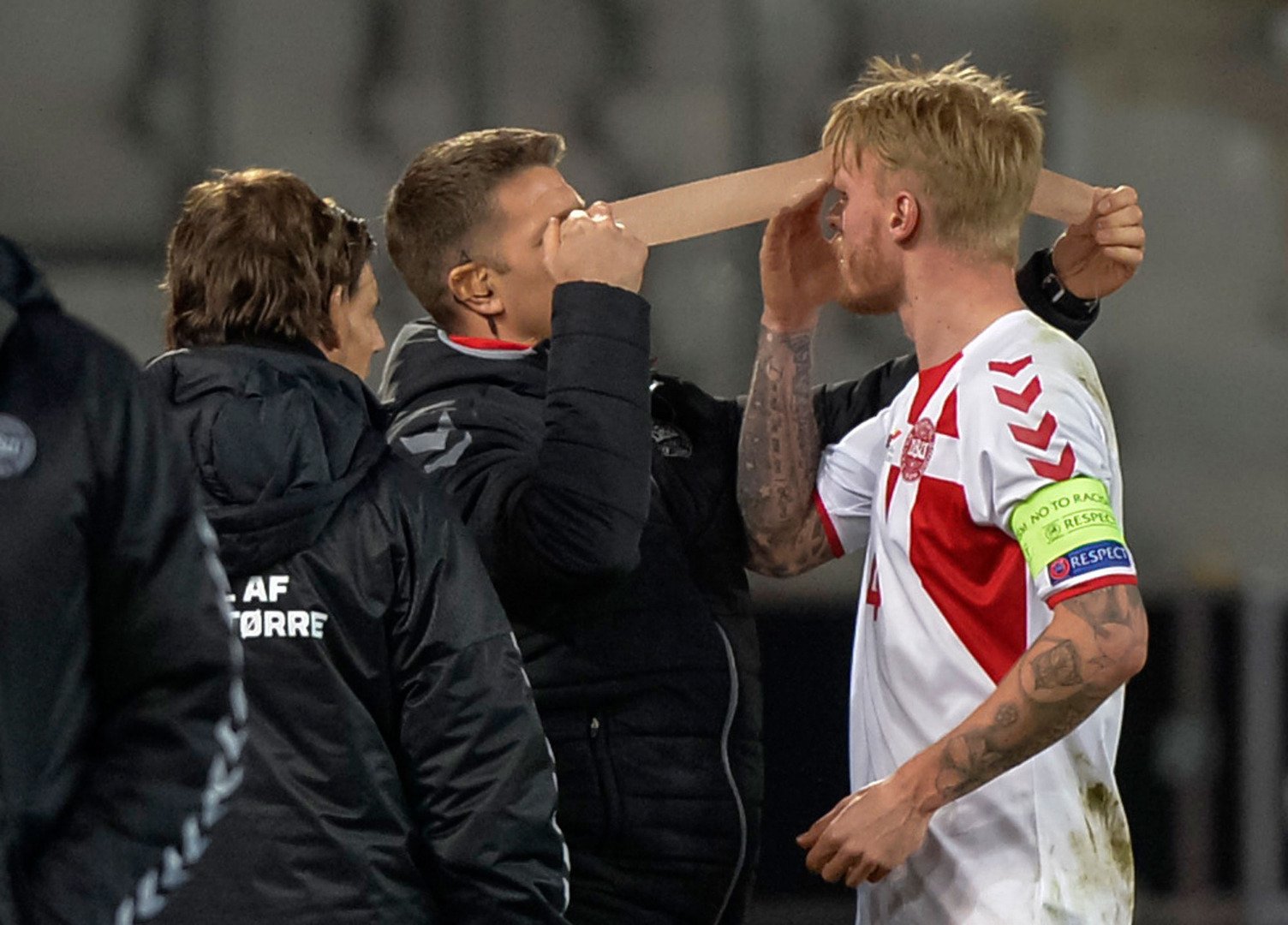 'Simon Kjaer'in idmanda korkutan görüntüsü