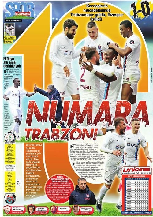’10 numara’ Trabzonspor!