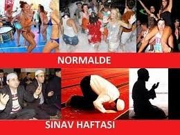 Yok be oğlum final için değil,ben her zaman 5 vakit kılıyorum