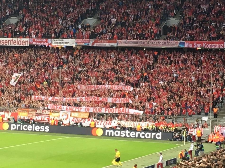 'Bayern Münih taraftarı Beşiktaş için isyan etti