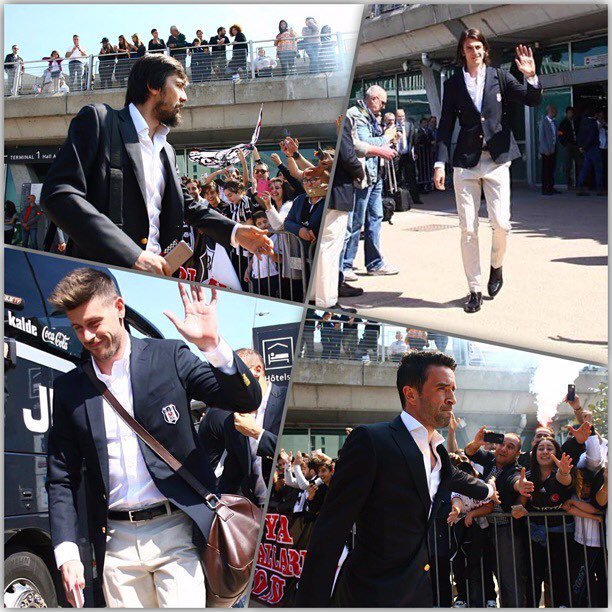 'Beşiktaş kafilesi Lyon'a ulaştı