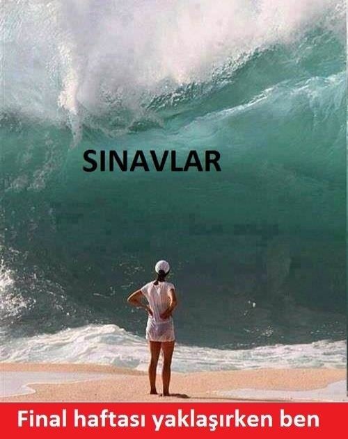 Biz ne sınavlar gördük; bu da bizi teğet geçer.