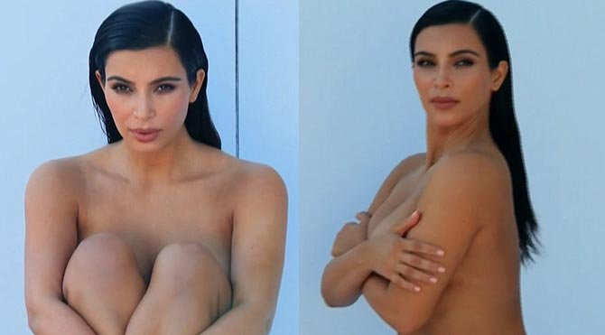 Kim Kardashian’dan cesur pozlar!