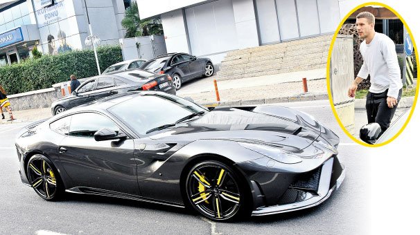 Podolski: Ferrari Mansory 10 milyon TL