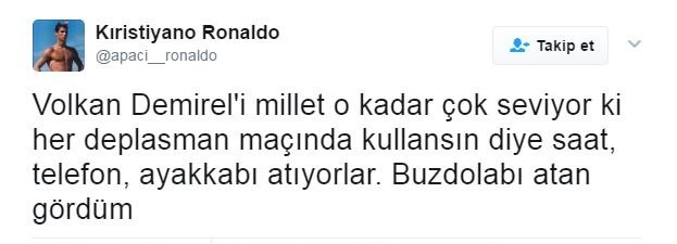 Apaçi Ronaldo'nun komik tweetleri