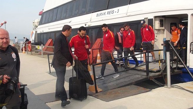 Galatasaray kafilesi Bursa’ya geldi