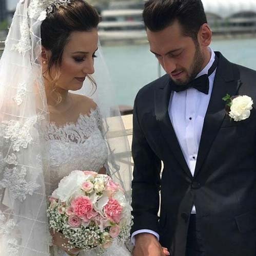 Hakan Çalhanoğlu ile Sinem Gündoğdu'nun düğünü