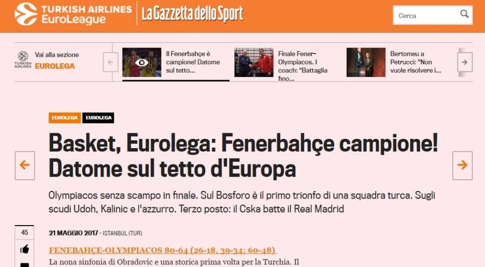 La Gazetta Dello Sport