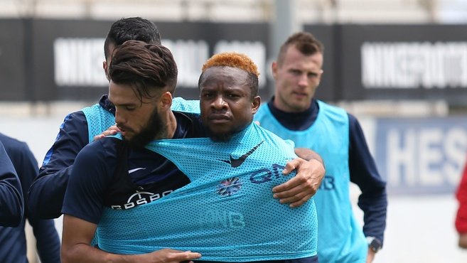Trabzonspor’da neşeli antrenman