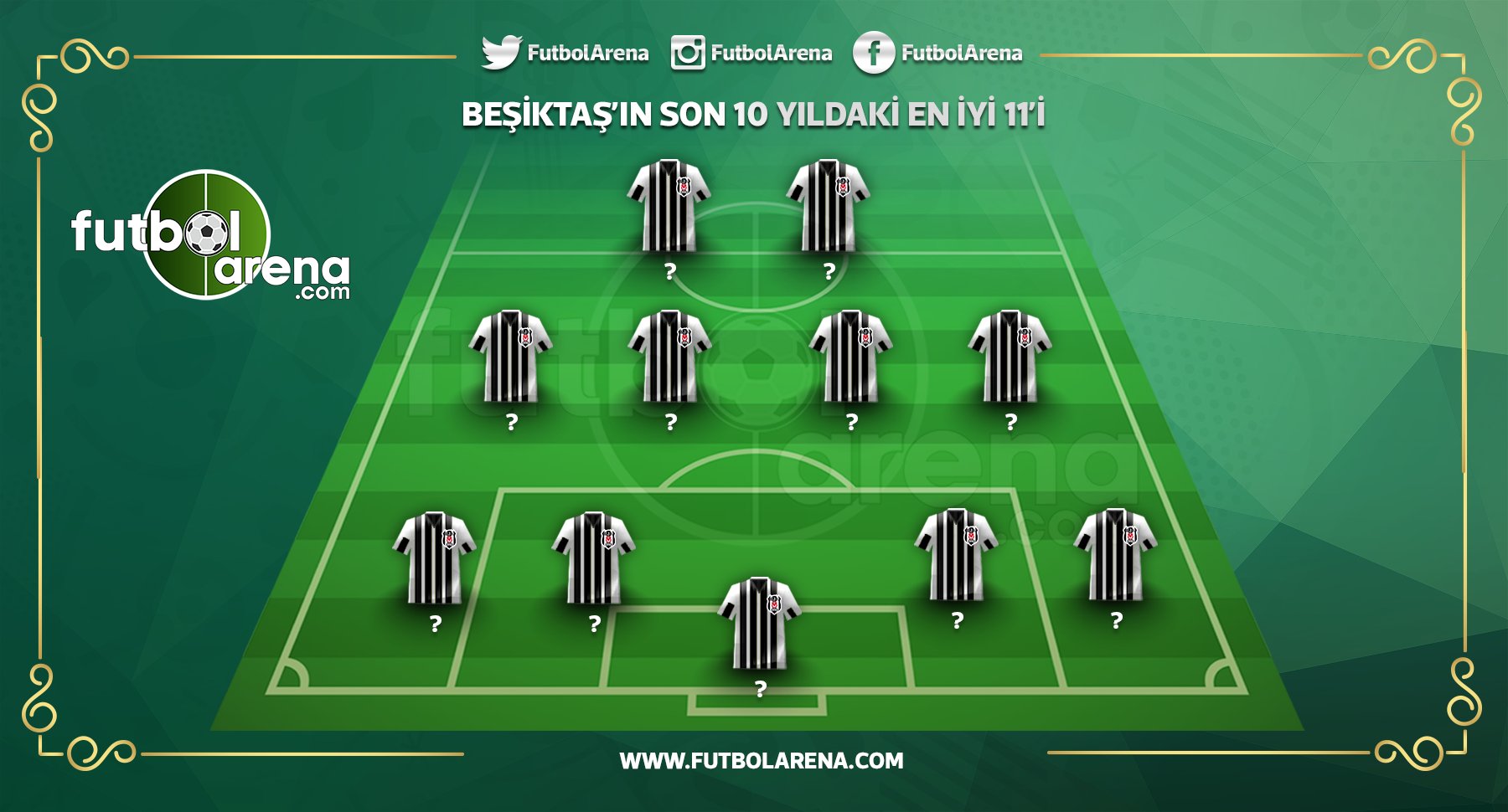 'Beşiktaş'ın son 10 yıldaki en iyi 11'i