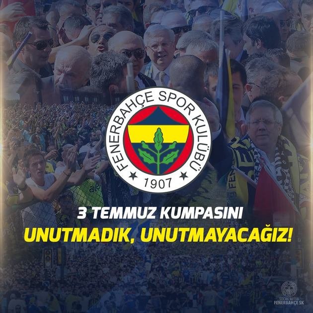 Fenerbahçe, 3 Temmuz’u unutmadı