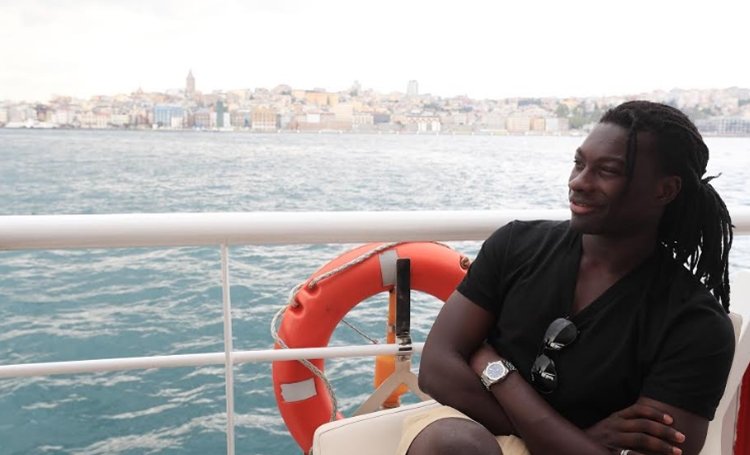 'Galatasaray'ın boğazdaki tekne turundan keyifli kareler