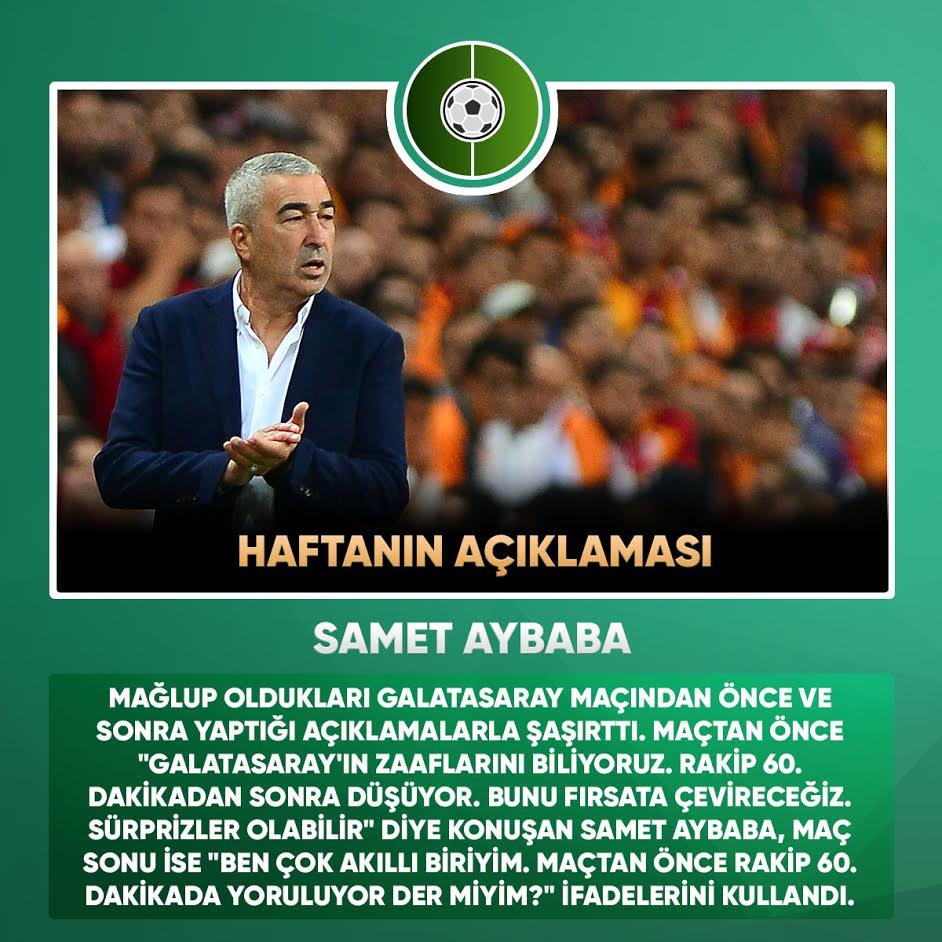 HAFTANIN AÇIKLAMASI
