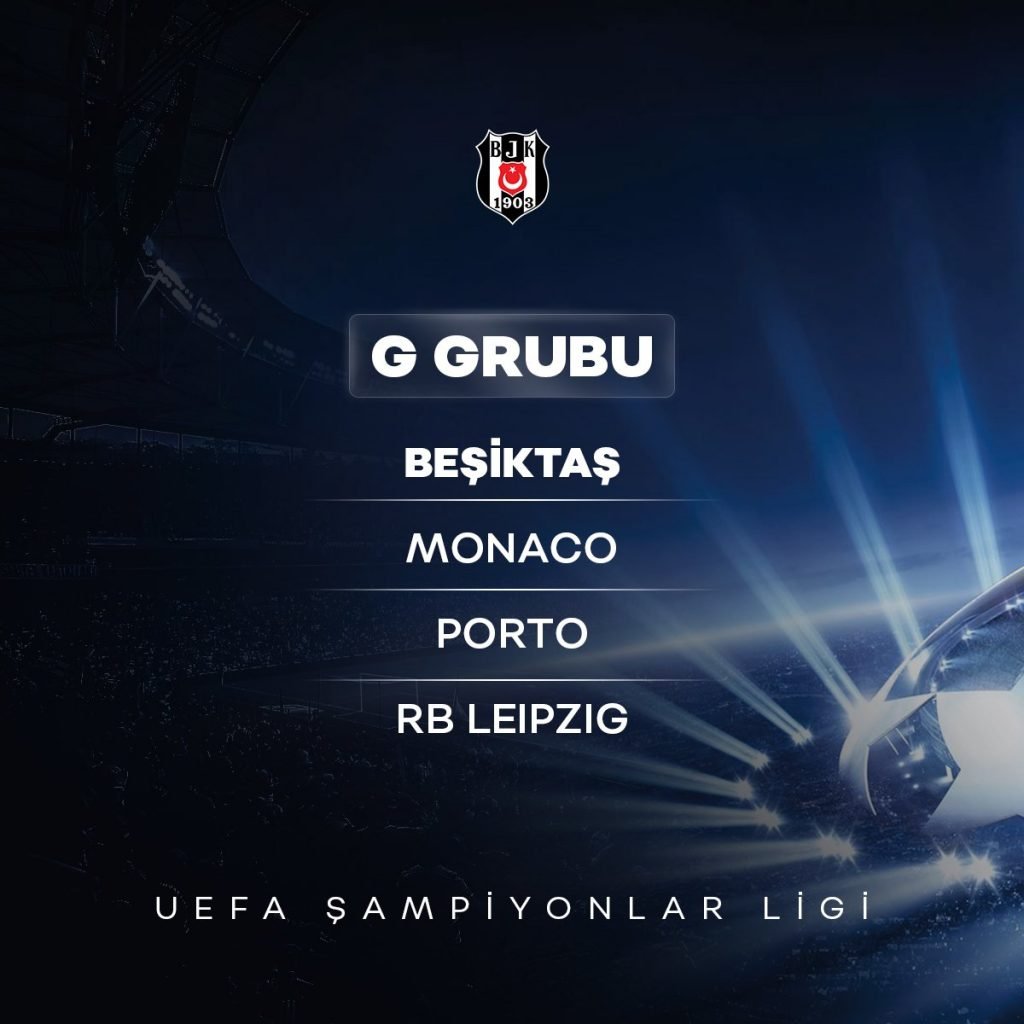 Şampiyonlar Ligi’nde gruplar belli oldu! İşte Beşiktaş’ın rakipleri...