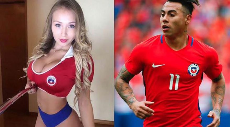 Ünlü model ile Şilili futbolcu arasında olay kavga! 