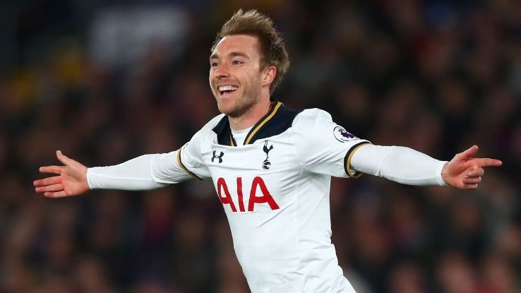 8. Christian Eriksen - 87