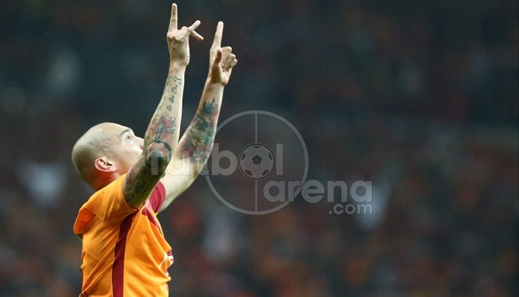 'Galatasaray'da Belhanda - Maicon işbirliği