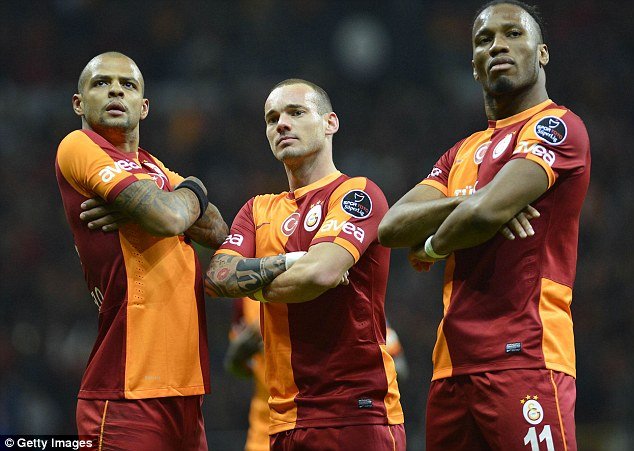 'Galatasaray'da Drogba ve Sneijder'i sollayan 3 futbolcu