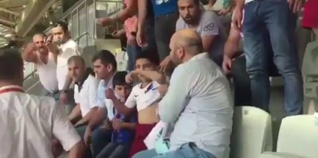 Trabzonsporlu Rafet, Beşiktaş maçında