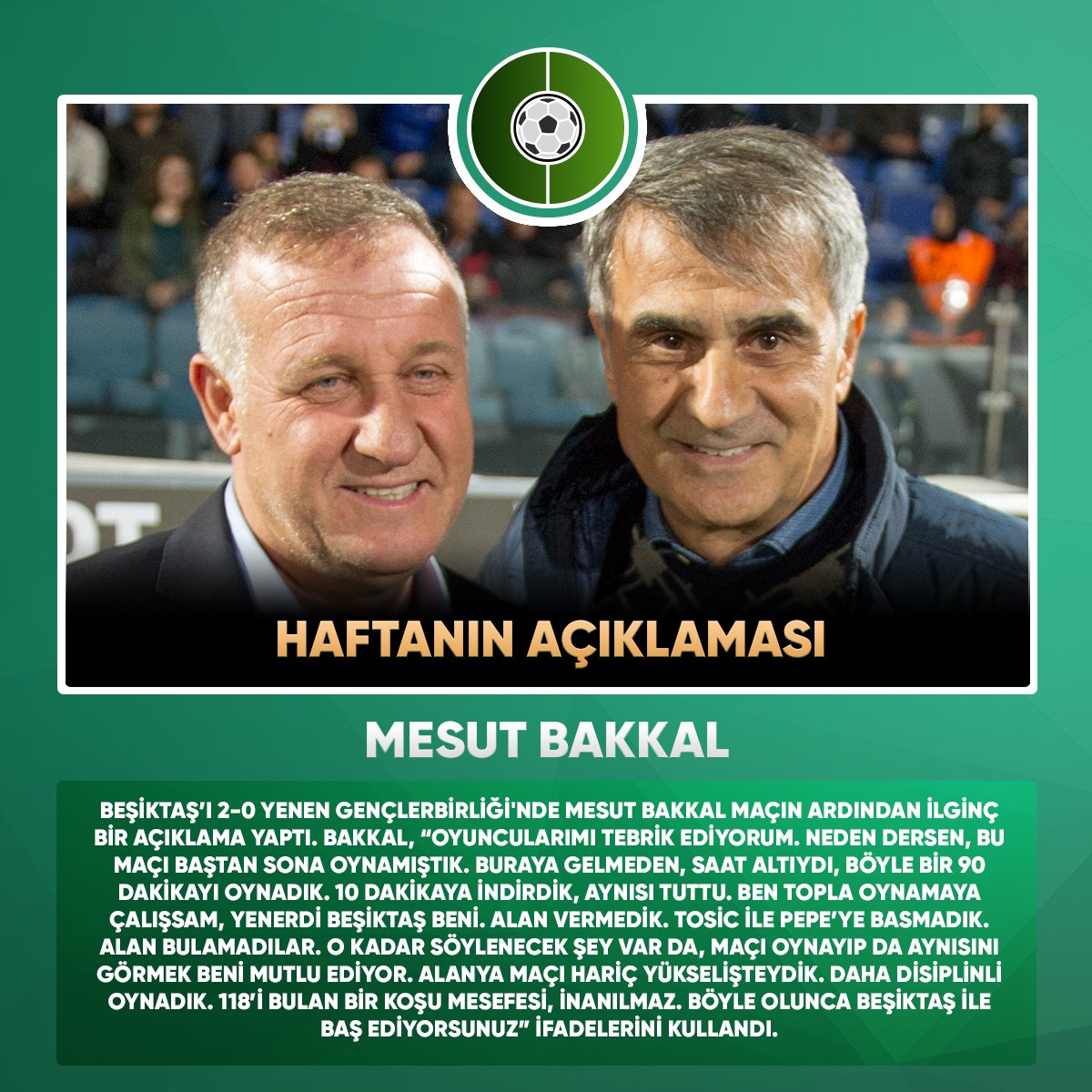 HAFTANIN AÇIKLAMASI