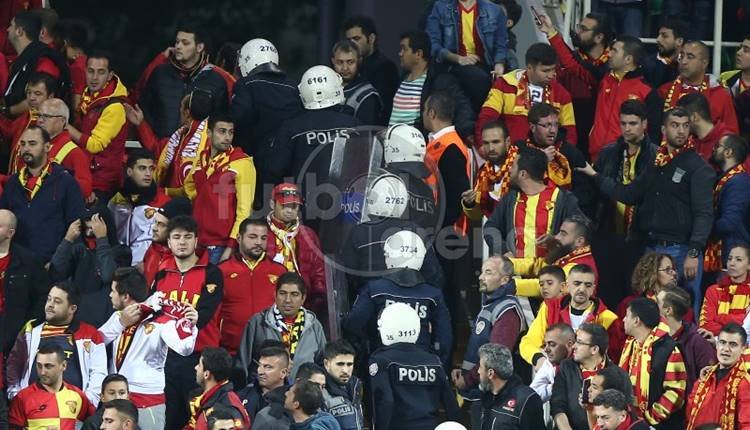 'Göztepe - Beşiktaş maçında ilginç olay! Polis müdahalesi