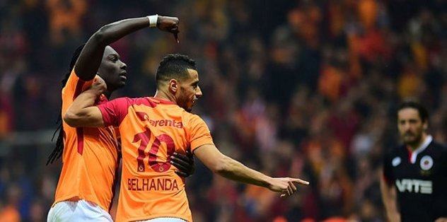 Gomis ve Belhanda ’Aslan’ı sırtladı