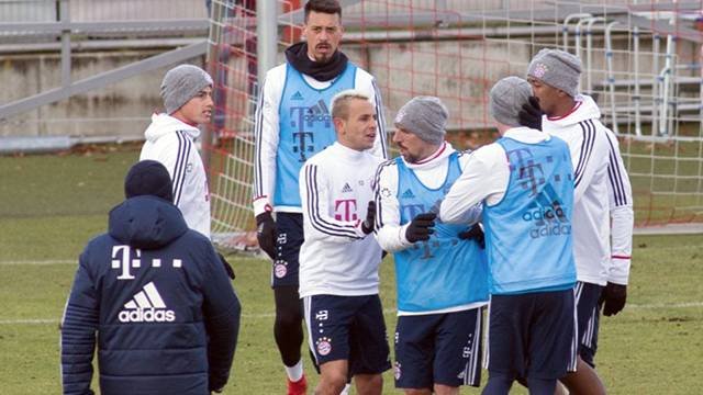 Bayern Münih idmanında ortalık karıştı!