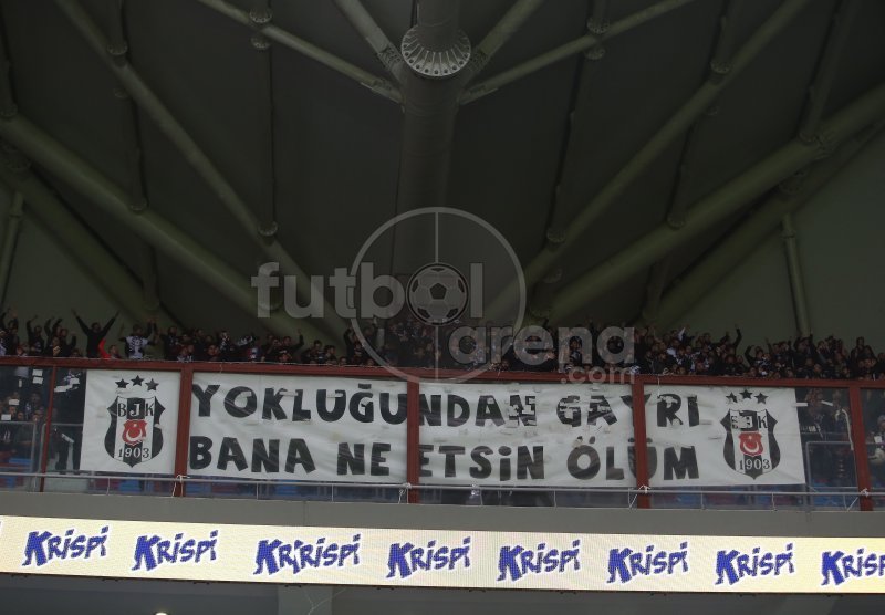 'Trabzon'da Beşiktaş taraftarından Aykut Kocaman'a olay tepki