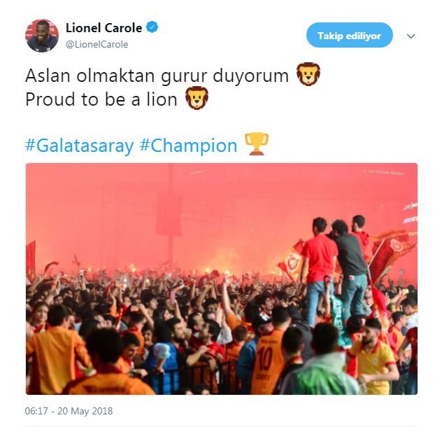 <h2>Lionel Carole’den flaş Galatasaray paylaşımı!</h2>