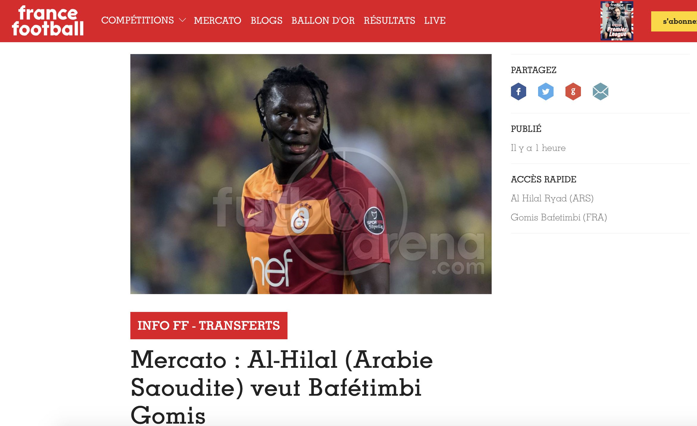 Bafetimbi Gomis için Araplar son teklifini yaptı!