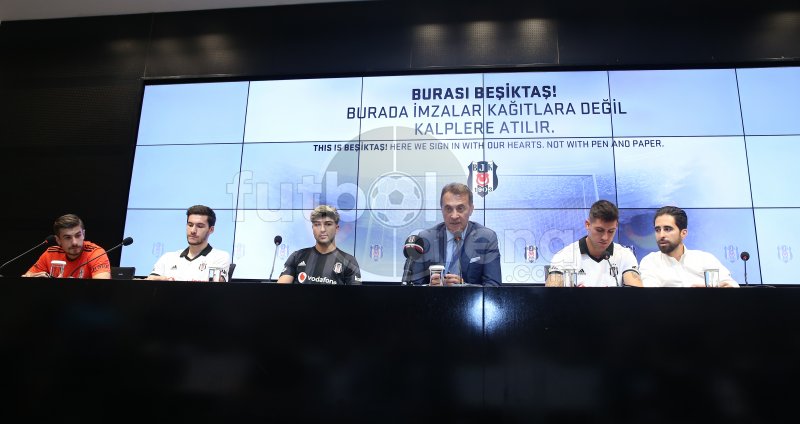 'FutbolArena, Beşiktaş'ın imza töreninde (1 Ağustos 2018)