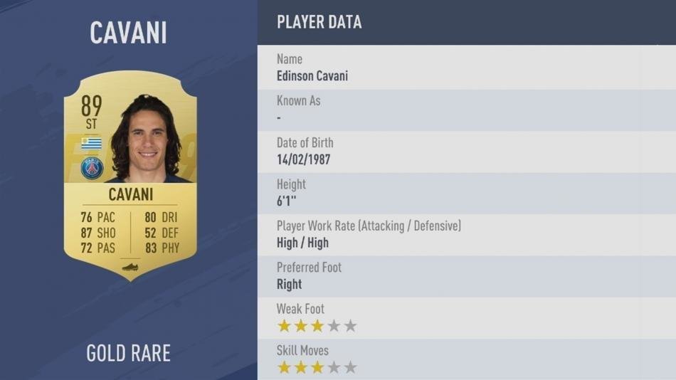 <h2>22. EDINSON CAVANI</h2>
