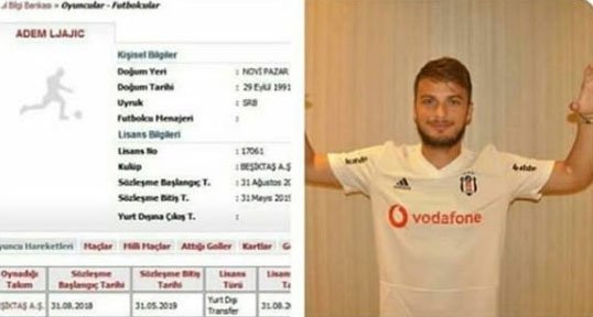 <h2> Adem Ljajic’in lisansı çıkarıldı!</h2>