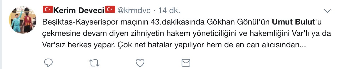 <h2> ’’Umut Bulut’un pozisyonuna faul bile çalınmadı yazık..’’</h2>