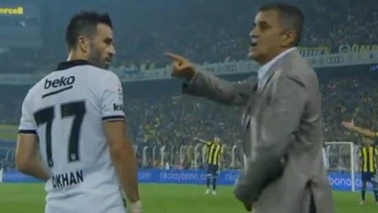 'Derbide herkesin konuştuğu an! Şenol Güneş ve Gökhan Gönül...