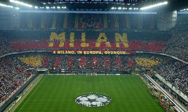 <h2>12  San Siro (AC Milan) Giuseppe Meazza (Inter)</h2>