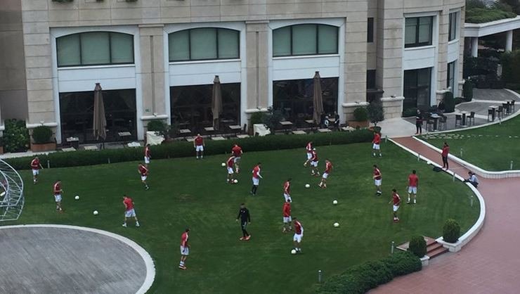 <h2>Fenerbahçe’nin rakibi Trnava’dan sabah antrenmanı</h2>