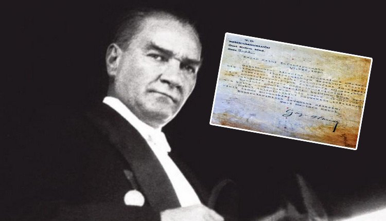 'Mustafa Kemal Atatürk için Galatasaray belgesi ortaya çıktı