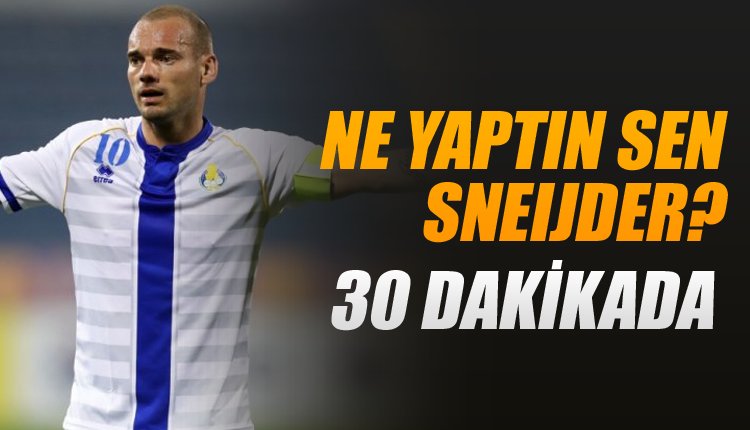 'Sneijder herkesi şaşırttı! Damga vuran hareket