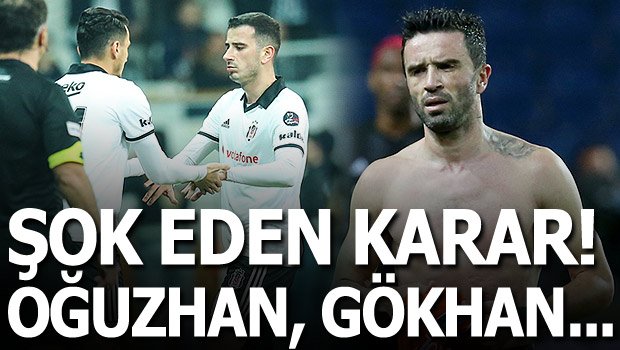 'Beşiktaş'ta şoke eden karar! Oğuzhan ve Gökhan Gönül