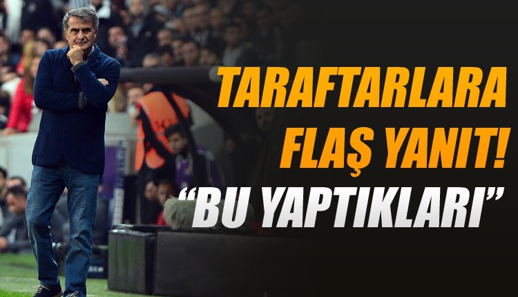 'Flaş! Şenol Güneş'ten canlı yayında taraftarlara yanıt