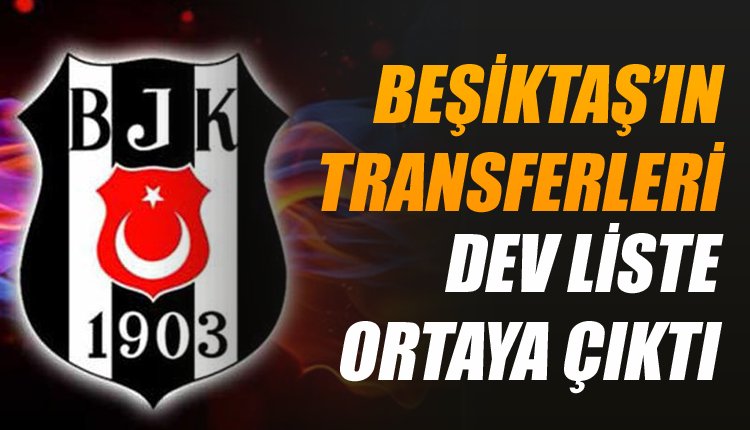 'Beşiktaş transfer adayları belirledi! İşte o isimler