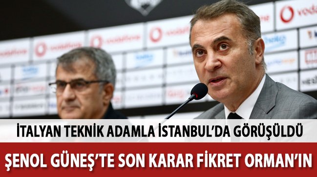 'Beşiktaş'ta Şenol Güneş'in yerine sürpriz isim! Görüşme yapıldı