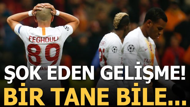 'Flaş! Galatasaray'da şoke eden gelişme! Bir tane bile...