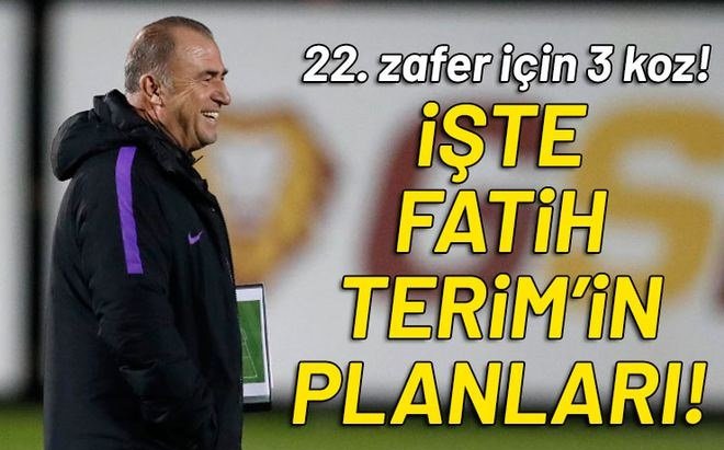 'Galatasaray'da Fatih Terim'in 22. zafer için 3 kozu