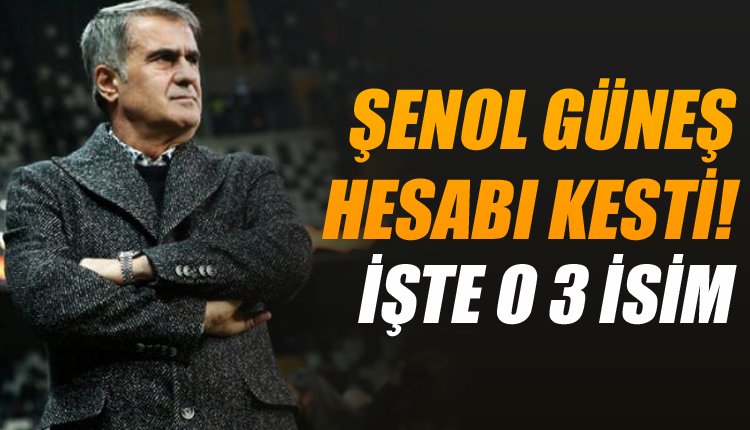 'Şenol Güneş hesabı kesti! İşte o 3 futbolcu