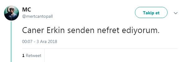 <h2>Sosyal medyada Caner Erkin ile ilgili yapılan yorumlar...</h2>
